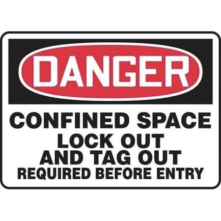 Accuform OSHA DANGER SAFETY SIGN CONFINED MCSP111XV MCSP111XV